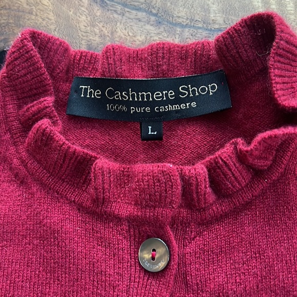 NWOT THE CASHMERE SHOP cardigan, size L - Picture 4 of 10